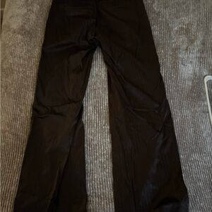 Satin brown bootcut pants